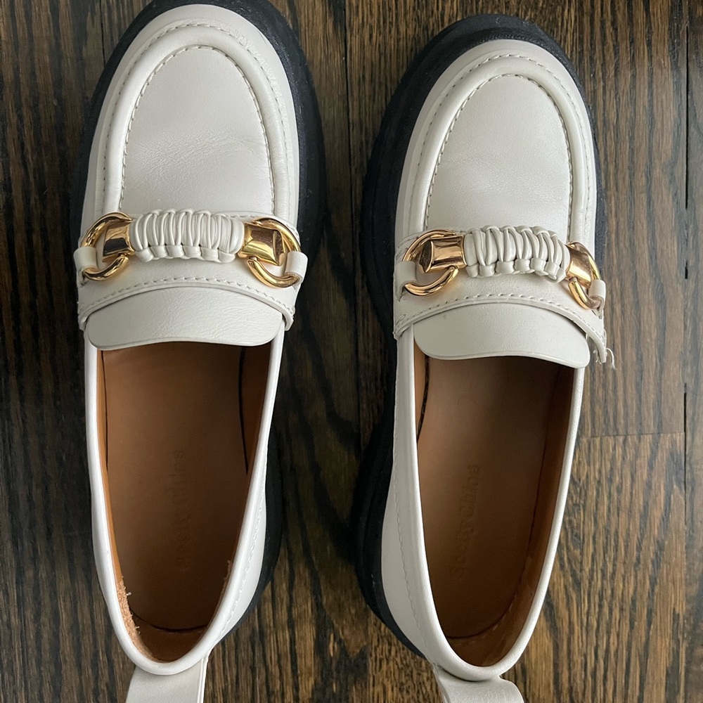 See by Chloe Loafers with Gold Accents - Picture 3 of 5